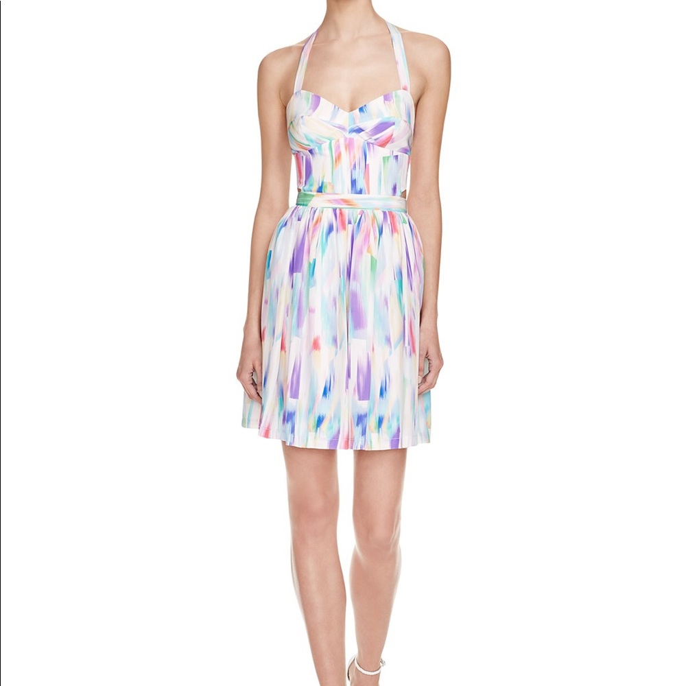 Amanda Uprichard Karlie Silk Halter Dress