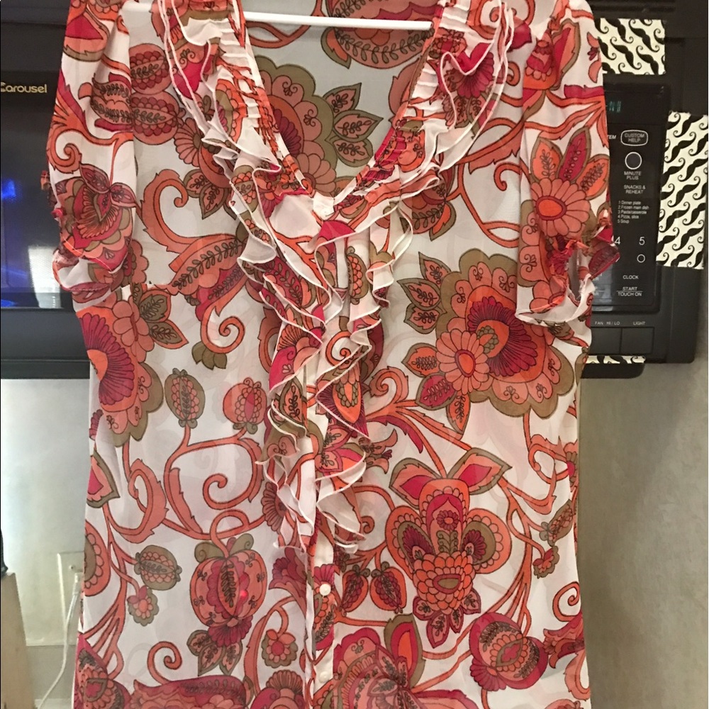 Plus Size Sheer Blouse