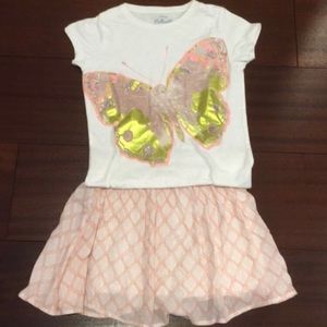 Cute CREWCUTS sequin t-shirt & XHILIRATION squirt