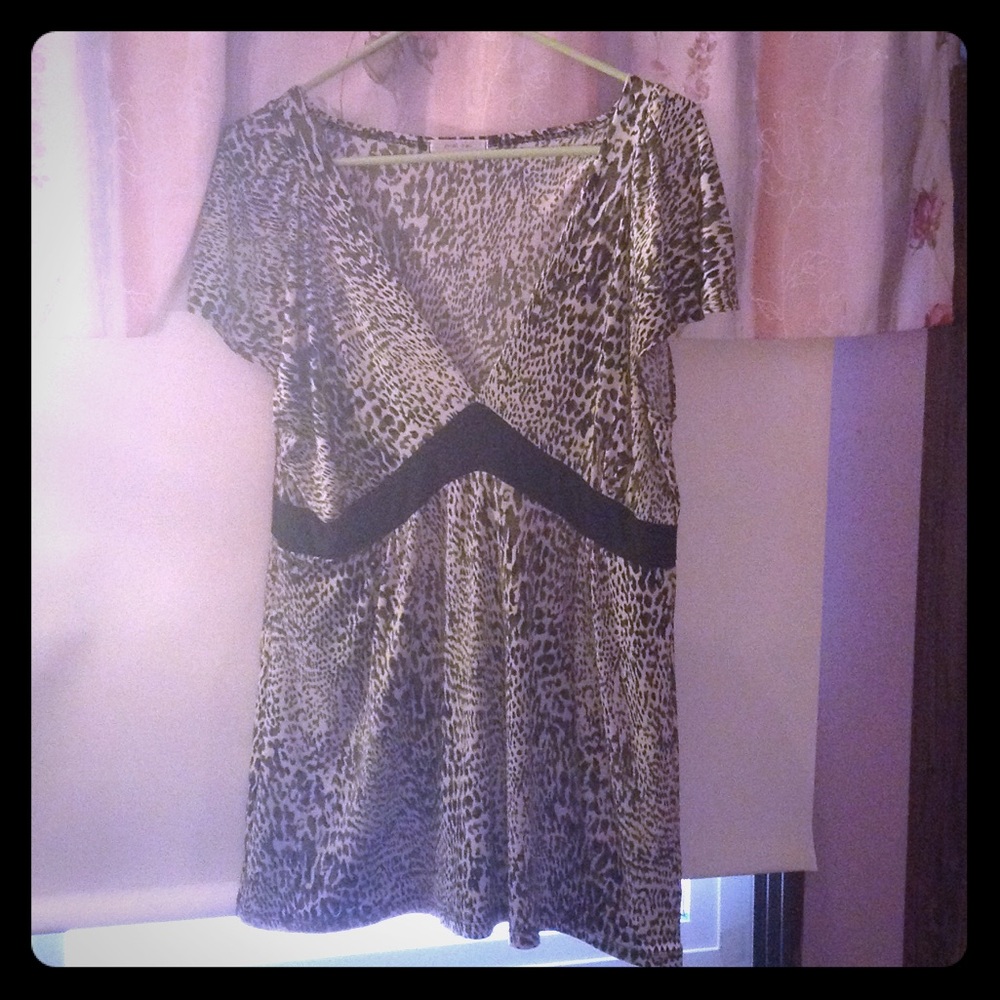 V-neck Deep Plunge Blouse