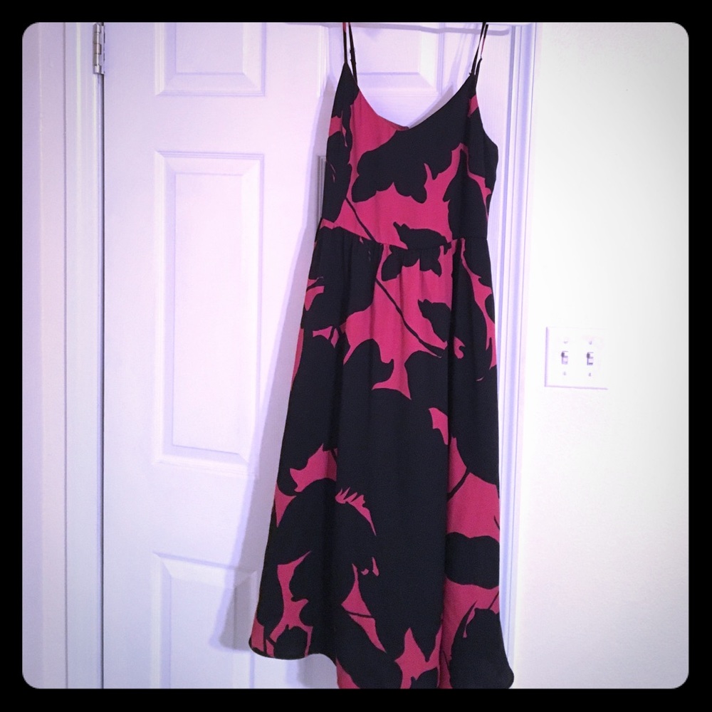 Loft floral midi dress