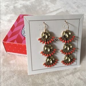 Stella & Dot Earrings Coral Cay Earrings