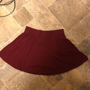 Maroon skater skirt