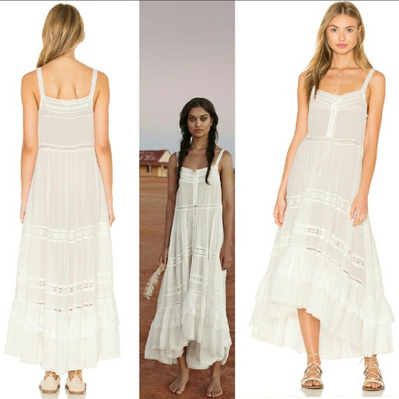 New spell designs prairie lace sun dress white S & - Picture 4 of 8