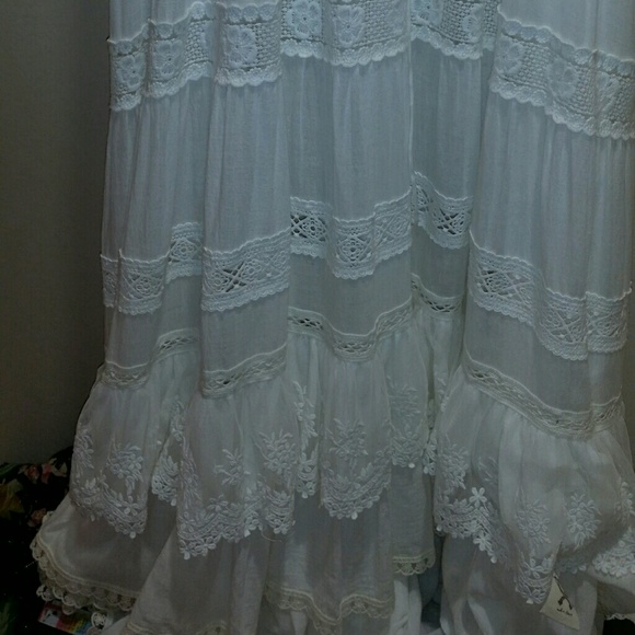 New spell designs prairie lace sun dress white S & - Picture 6 of 8