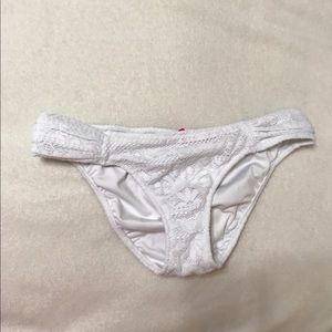 White lace Victoria's secret bikini bottom