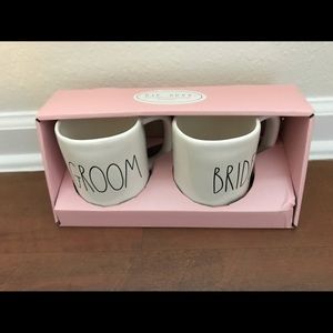 Rae Dunn Bride and Groom Mug Set