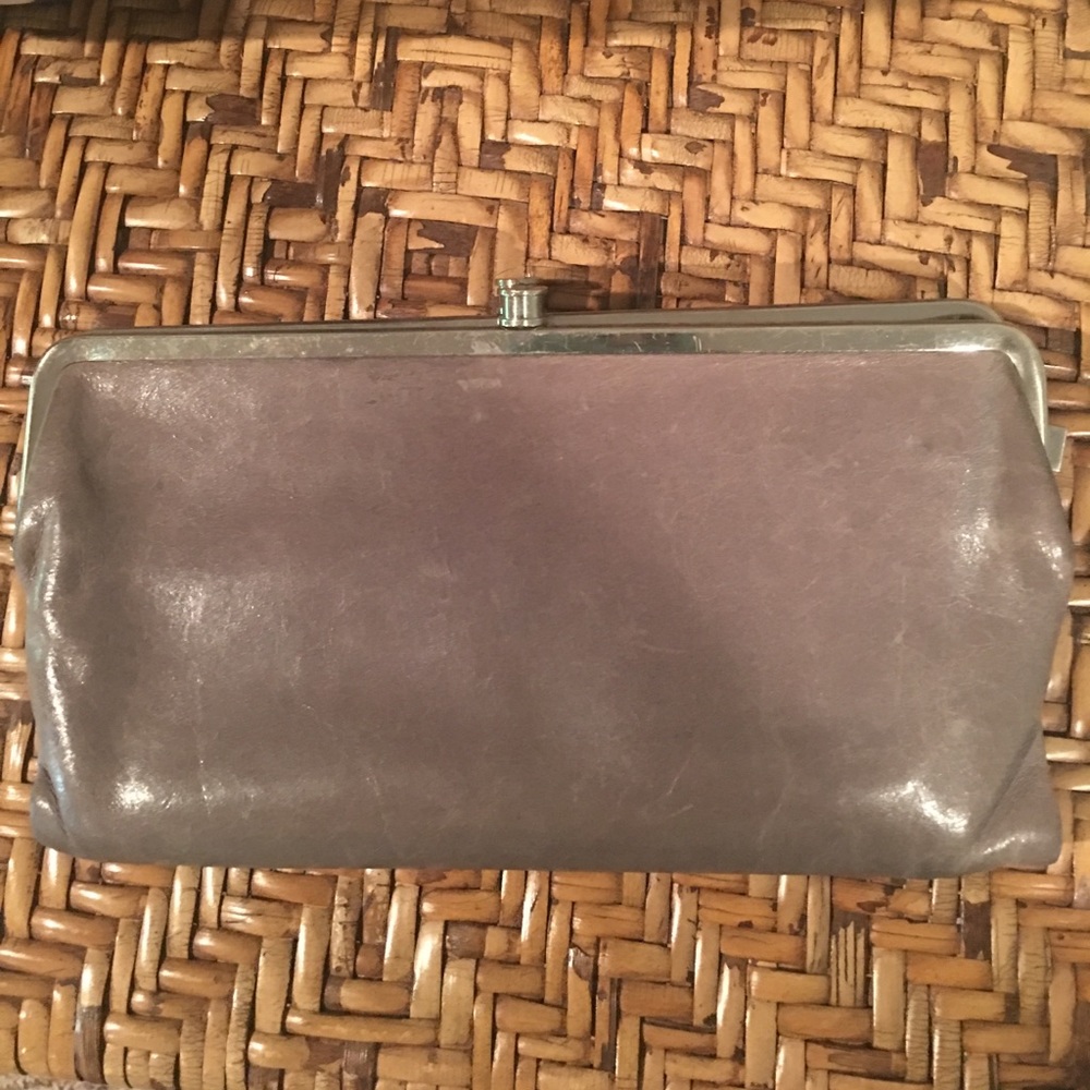 Gray hobo wallet