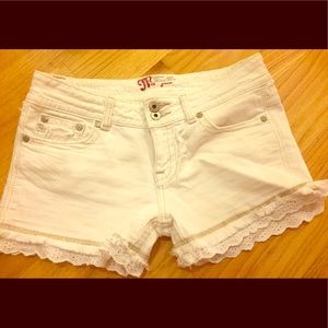 Miss Me White Jean Shorts Size 28