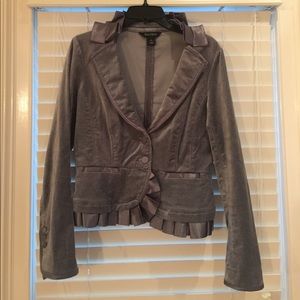White House Black Market Gray Blazer Size 2