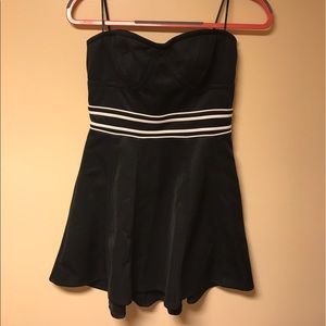 Strapless little black dress