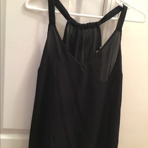 Black Charlotte Russe razor back tank, size medium