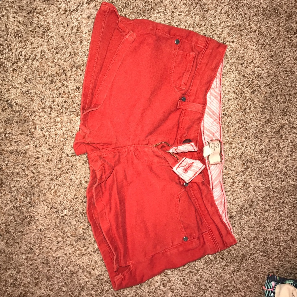 Dark orange shorts