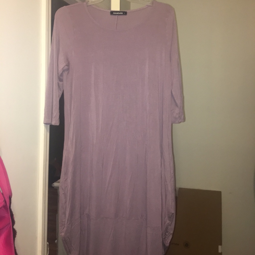 Lavender bag dress