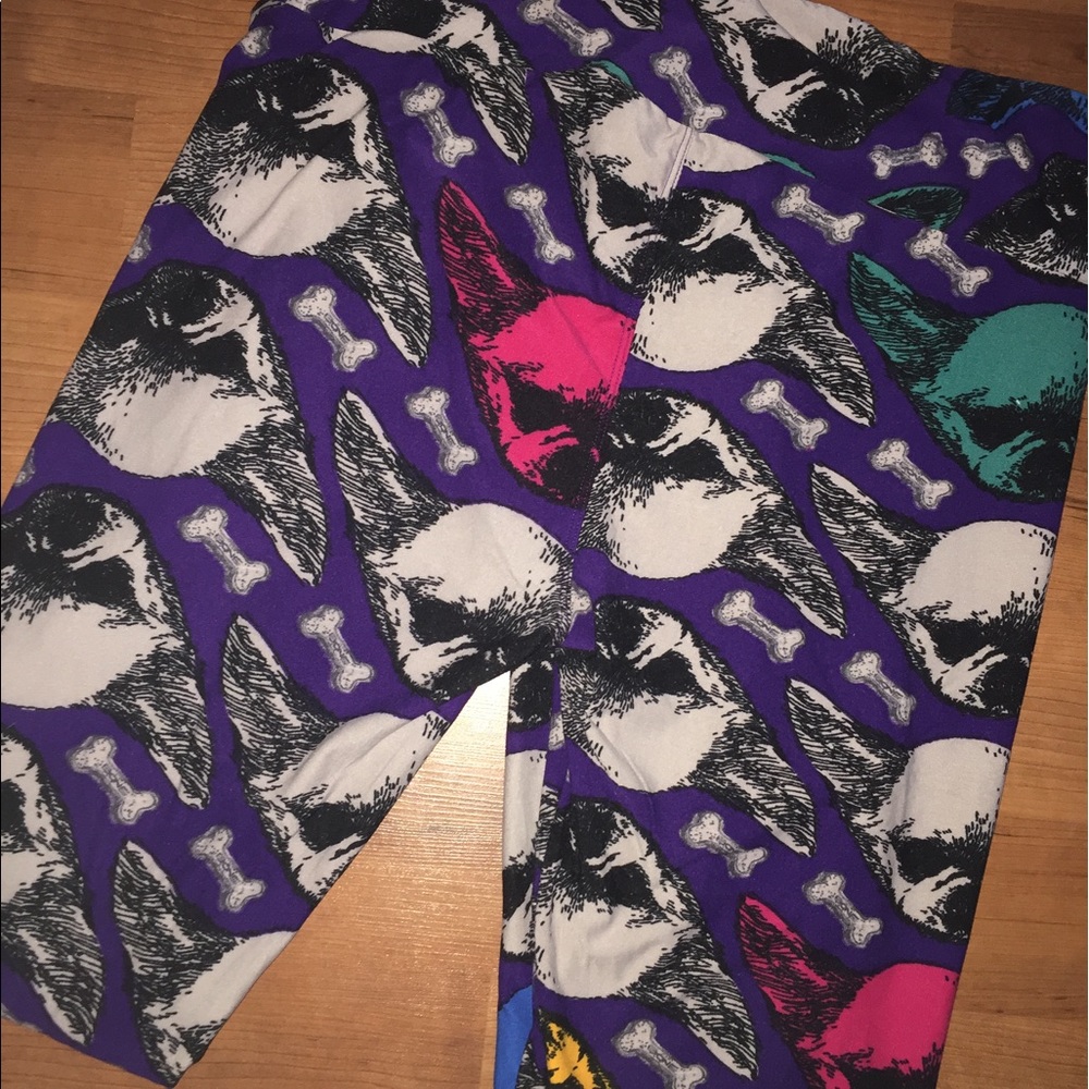 TC LuLaRoe chihuahua Leggings