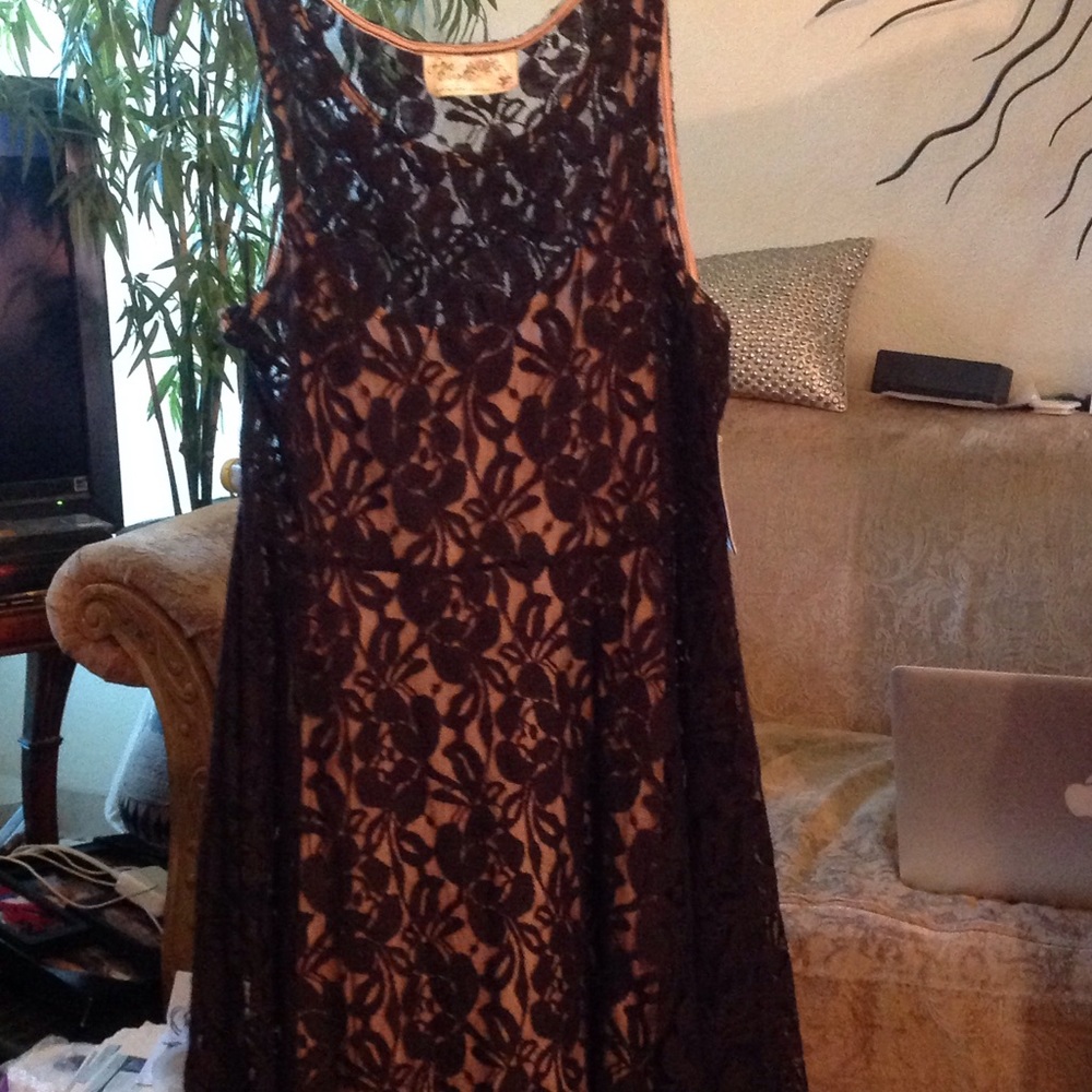 Free People black lace dress NWT size M $128