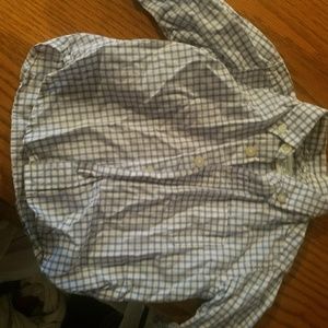 Blue stripes button up