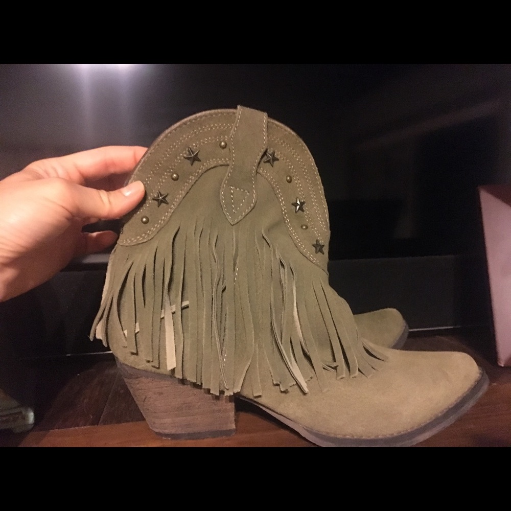 Very Volatile Fringe Cowboy Boots