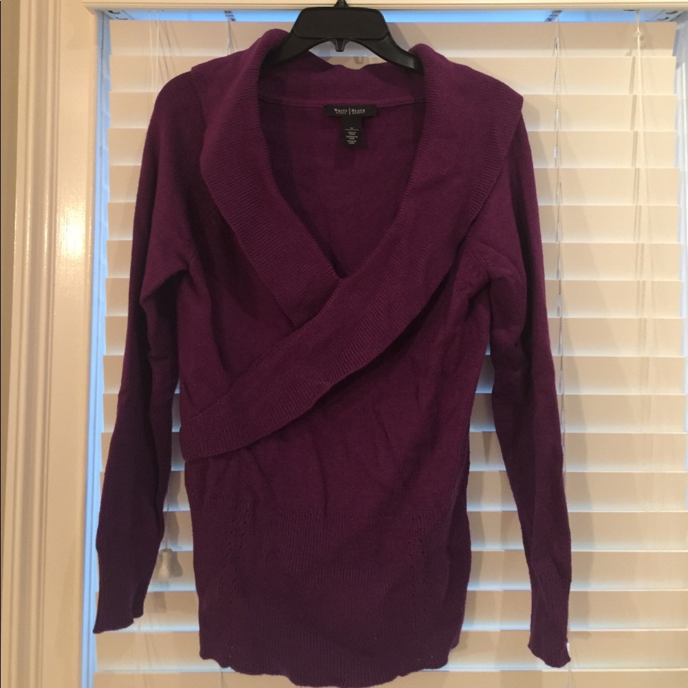 White House Black Market Purple Sweater