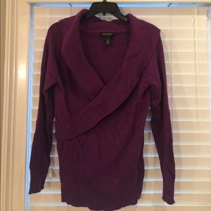 White House Black Market Purple Sweater