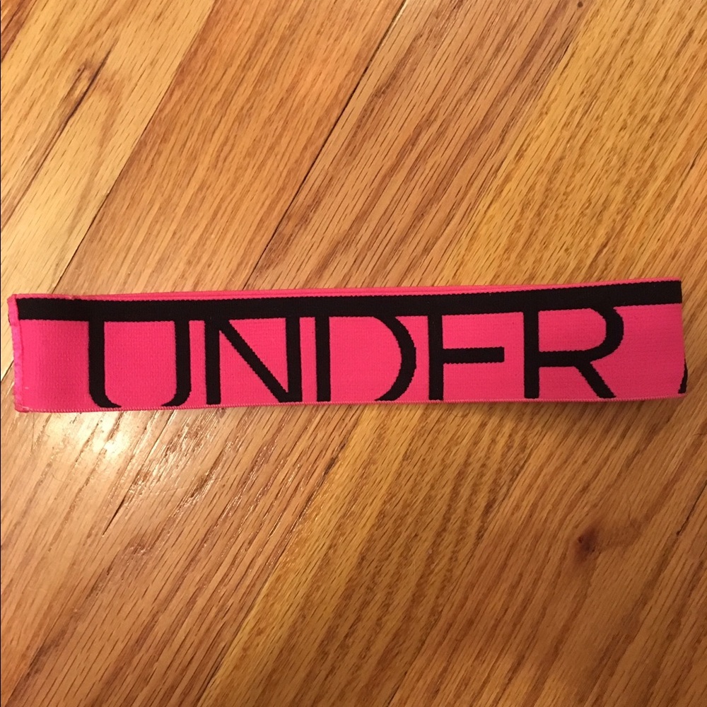 Pink + Black Under Armour Headband