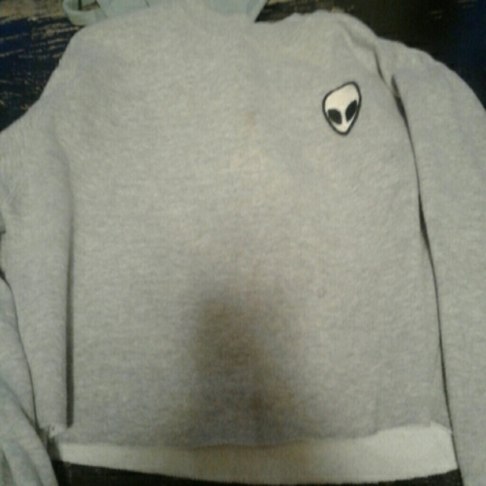 Alien crop sweater