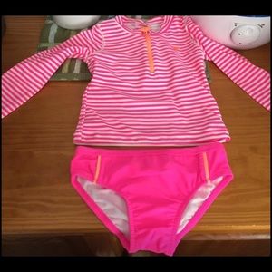 Toddler rash guard swimsuit