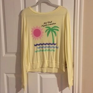 Yellow WildFox sweater
