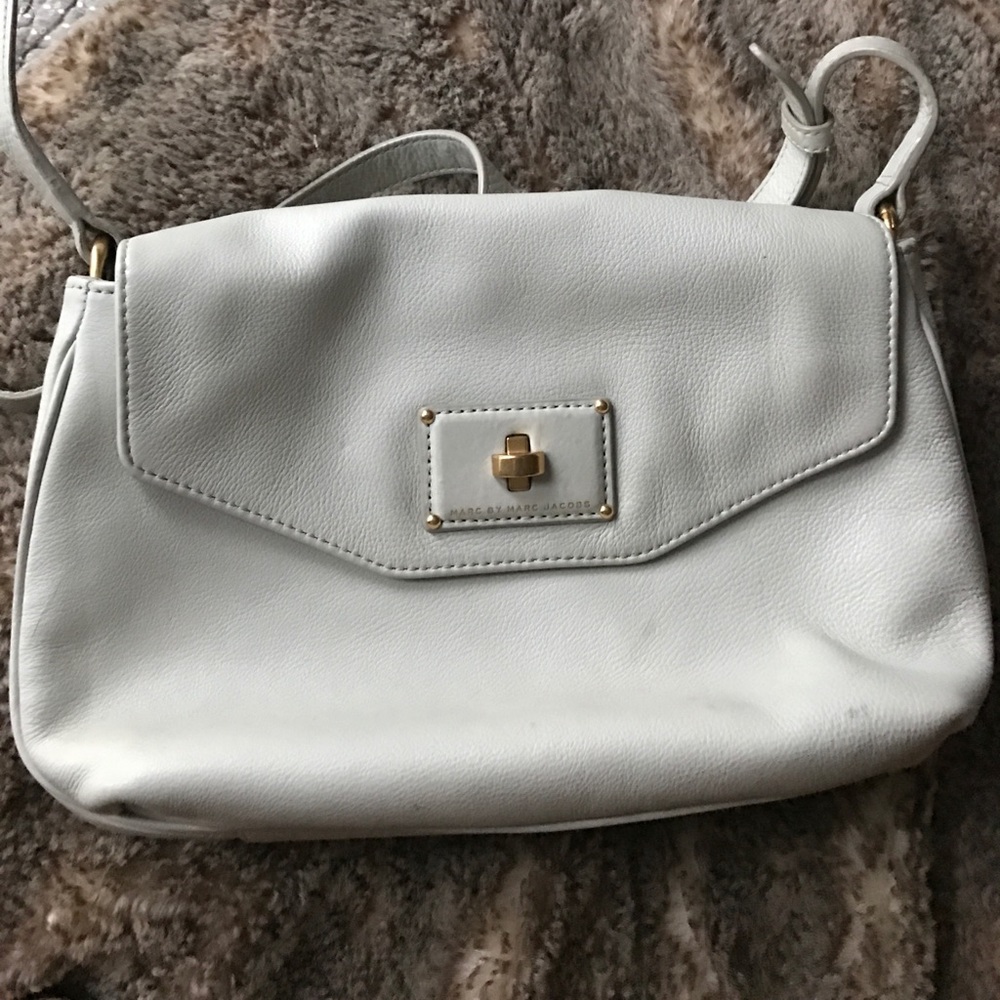 Marc Jacobs Cream Leather Crossbody
