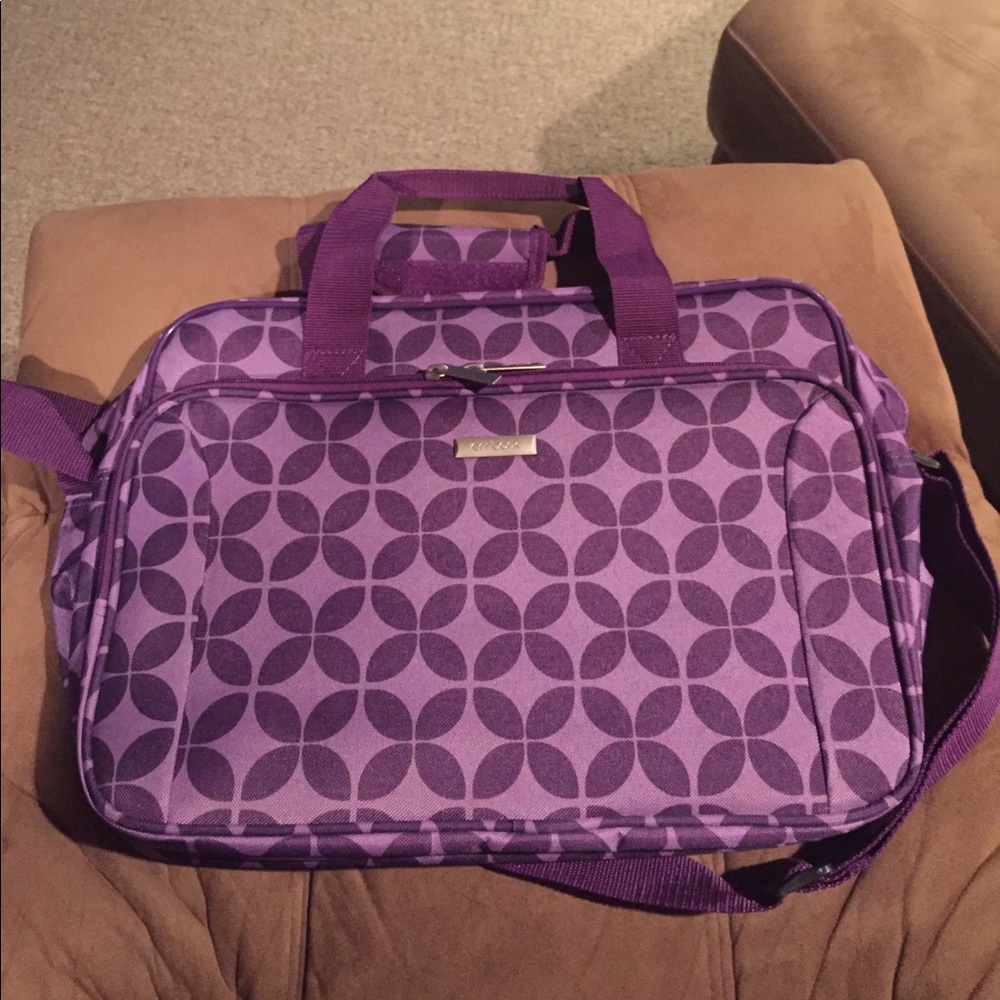 Purple embark laptop luggage