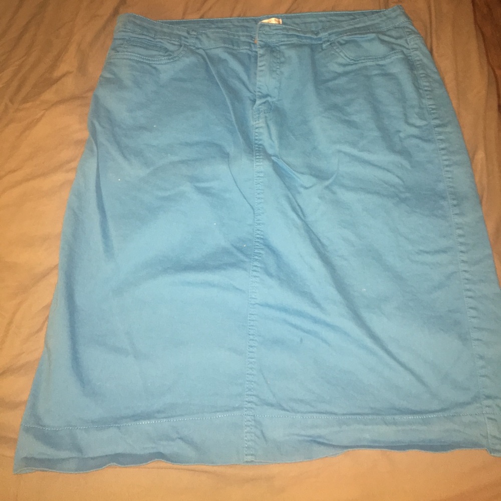 Jade McKenzie size xxl blue denim skirt