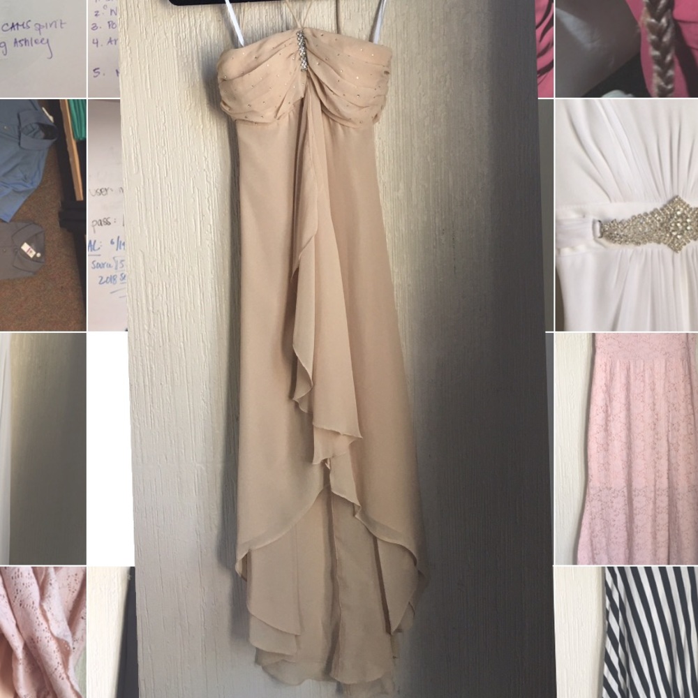 Gold formal dress from Cindy collection