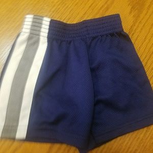 Blue gym shorts