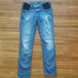 Mavi Maternity Side Panel Straight Leg Jeans