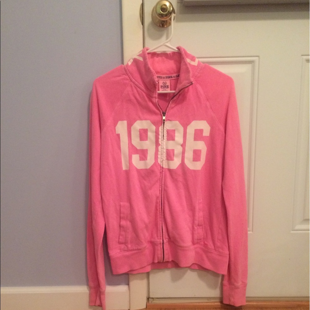 Pink zip-up jacket/sweater