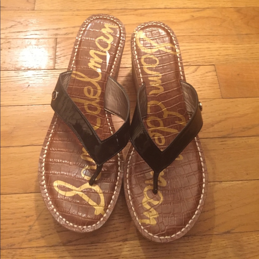 Sam Edelman wedge thong sandal