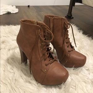Brown booties