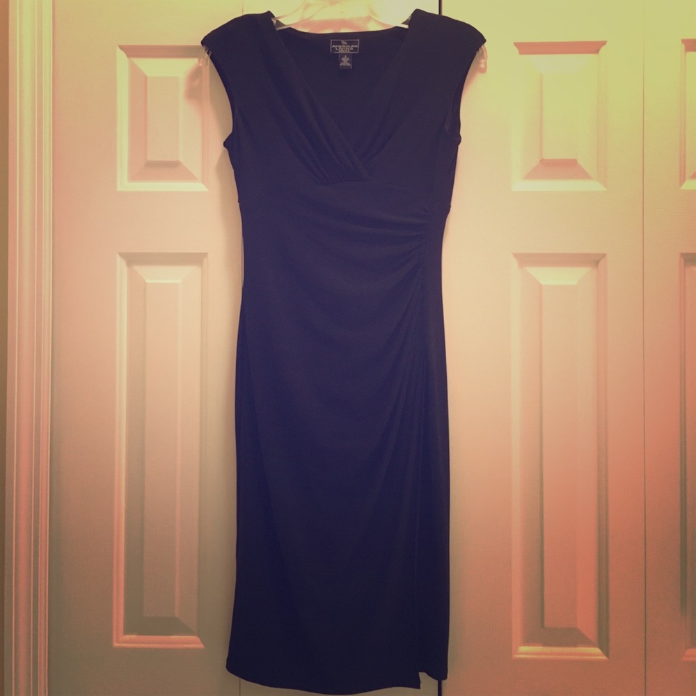 American Living Fitted black dress
