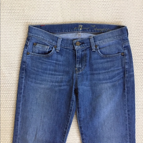 7FAM Crop Straight Leg Jeans - Picture 2 of 7
