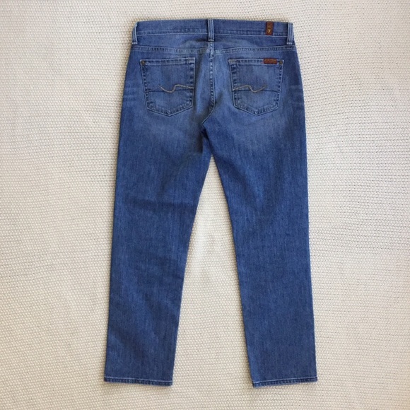 7FAM Crop Straight Leg Jeans - Picture 3 of 7