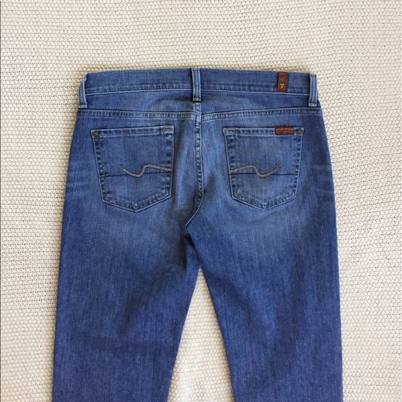 7FAM Crop Straight Leg Jeans - Picture 4 of 7