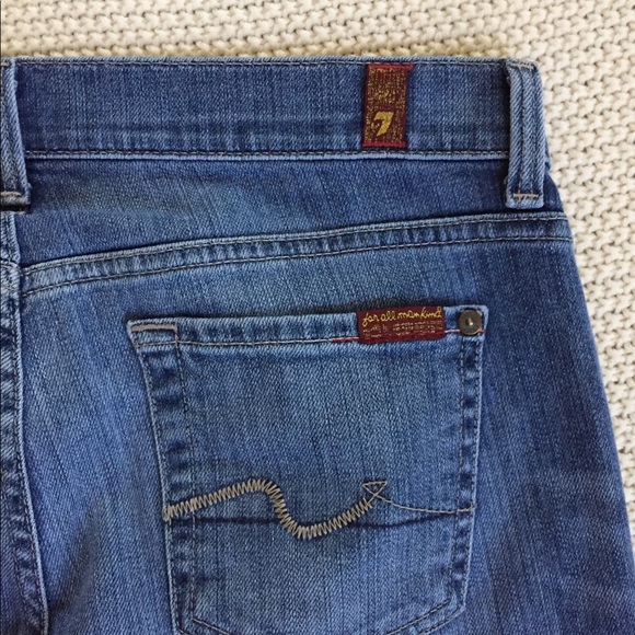 7FAM Crop Straight Leg Jeans - Picture 5 of 7