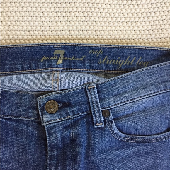 7FAM Crop Straight Leg Jeans - Picture 7 of 7