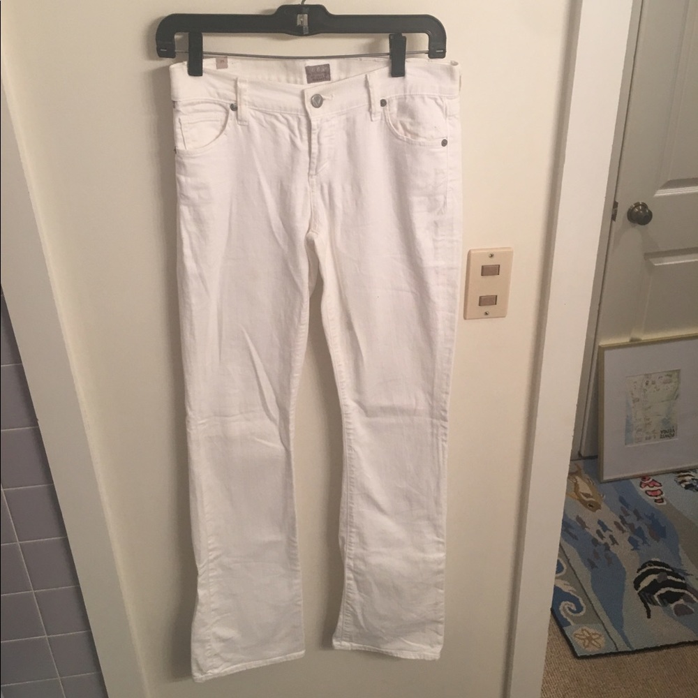 Citizens of Humanity White Flare Jeans