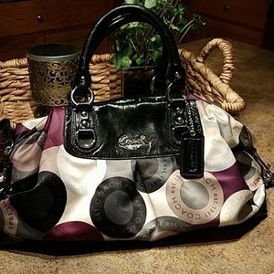 Coach Leather and Nylon satchel