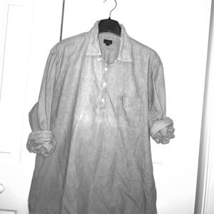 Popover chambray shirt