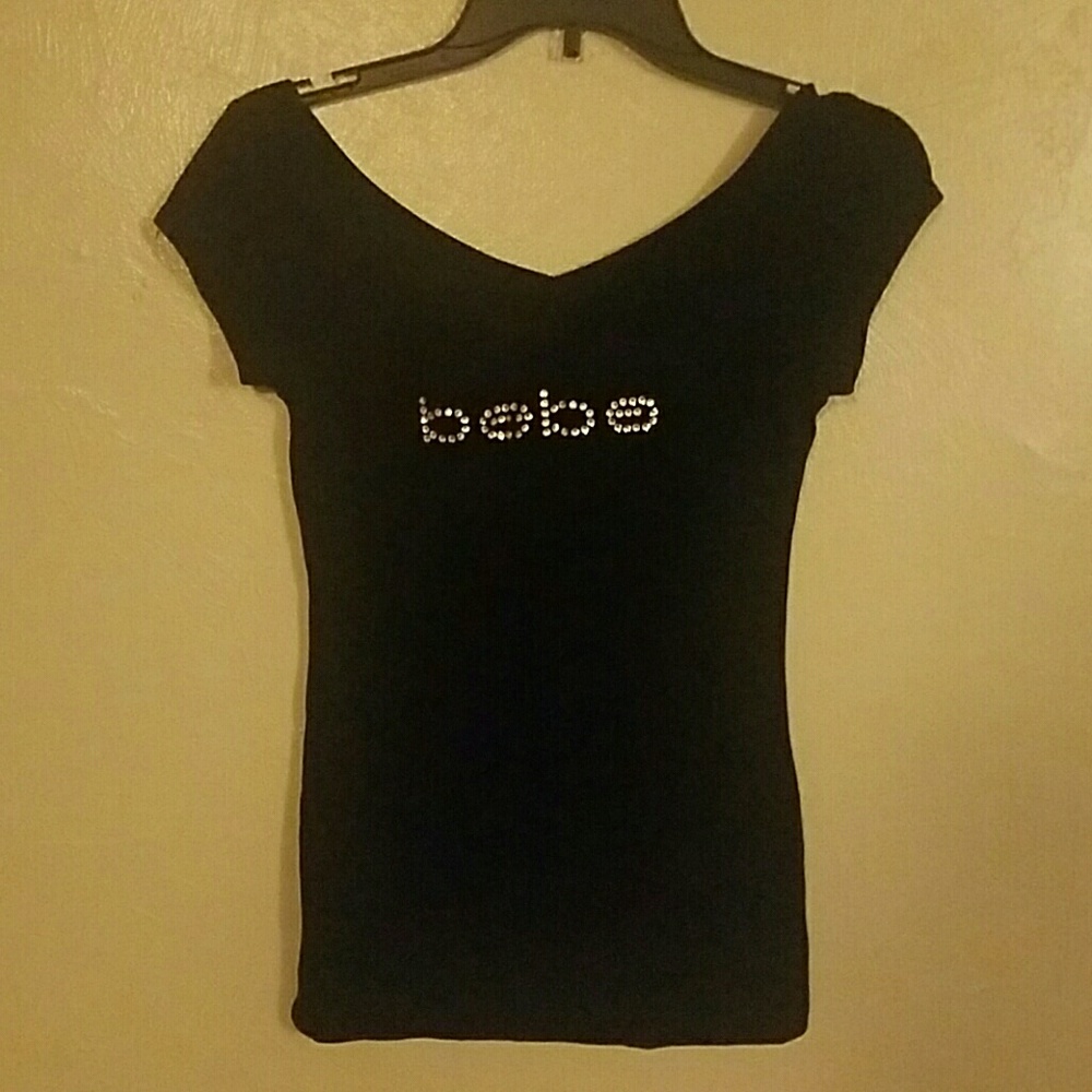 Rhinestone bebe shirt