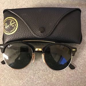 Raybans Clubround Double Bridge Sunglasses
