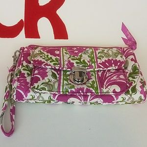 Vera Bradley Julep Tulip pattern wristlet