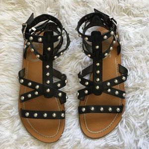 Sam Edelman double strap stud sandal